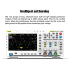 FNIRSI 1014D +P4100 Probe 2 in 1 Dual - channel 100M Bandwidth Digital Oscilloscope 1GS Sampling Signal Generator, US Plug - British D'sire