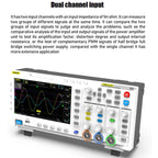 FNIRSI 1014D +P4100 Probe 2 in 1 Dual - channel 100M Bandwidth Digital Oscilloscope 1GS Sampling Signal Generator, US Plug - British D'sire