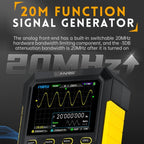 FNIRSI 2 In 1 Small Handheld Fluorescence Digital Dual - Channel Oscilloscope, US Plug(Yellow) - British D'sire