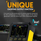 FNIRSI 2 In 1 Small Handheld Fluorescence Digital Dual - Channel Oscilloscope, US Plug(Yellow) - British D'sire