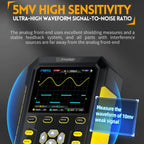 FNIRSI 2 In 1 Small Handheld Fluorescence Digital Dual - Channel Oscilloscope, US Plug(Yellow) - British D'sire