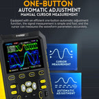 FNIRSI 2 In 1 Small Handheld Fluorescence Digital Dual - Channel Oscilloscope, US Plug(Yellow) - British D'sire