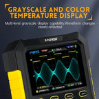 FNIRSI 2 In 1 Small Handheld Fluorescence Digital Dual - Channel Oscilloscope, US Plug(Yellow) - British D'sire