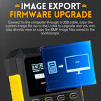 FNIRSI 2 In 1 Small Handheld Fluorescence Digital Dual - Channel Oscilloscope, US Plug(Yellow) - British D'sire