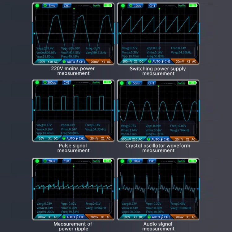 FNIRSI 3 In 1 Handheld Digital Oscilloscope Dual - Channel Multimeter, Specification: Upgrade - British D'sire