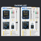 FNIRSI 3 In 1 Handheld Digital Oscilloscope LCR Transistor Tester, Specification: Upgrade - British D'sire