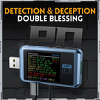 FNIRSI FNB48P USB Mobile Phone DC Power Charger Detector, Color: Bluetooth Blue - British D'sire