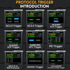 FNIRSI FNB48P USB Mobile Phone DC Power Charger Detector, Color: Without Bluetooth Black - British D'sire