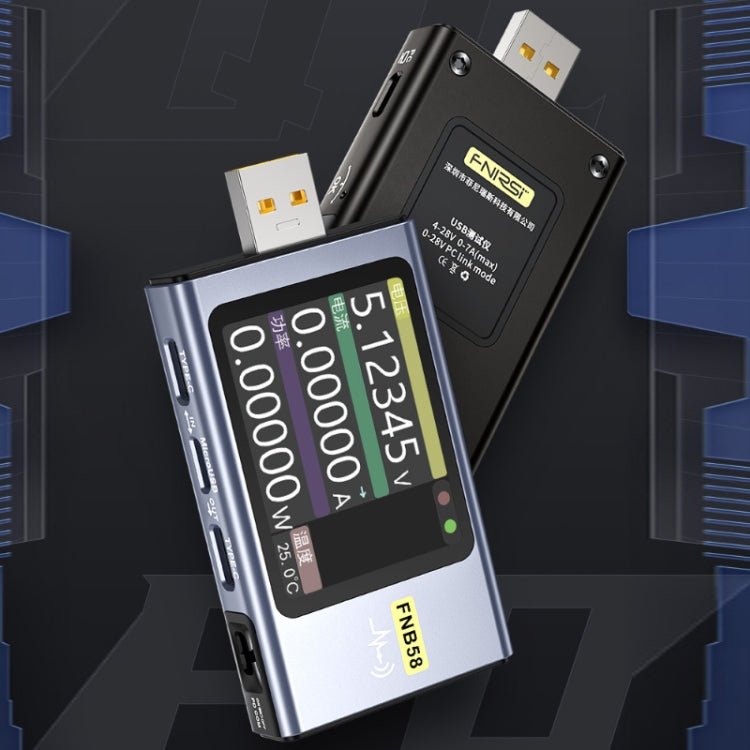 FNIRSI FNB58 USB Voltage Ammeter TYPE-C Fast Charge Power Tester, Specification: Without Bluetooth Secondary image