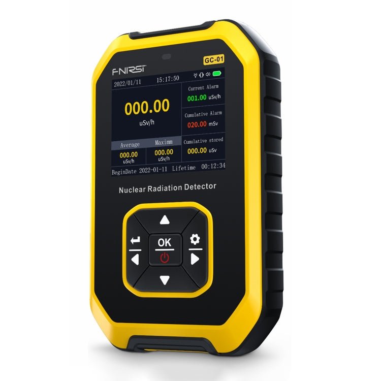 Fnirsi GC01 Home Lndustrial Marble Radioactive X / Y Ray Nuclear Radiation Detector Geiger Counter(Yellow) - British D'sire