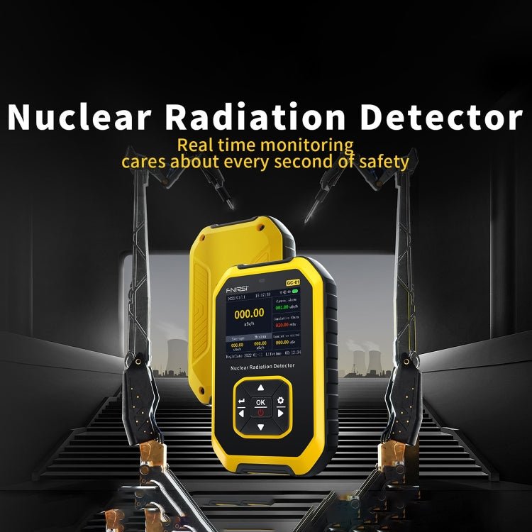 Fnirsi GC01 Home Lndustrial Marble Radioactive X / Y Ray Nuclear Radiation Detector Geiger Counter(Yellow) - British D'sire