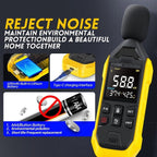 FNIRSI Noise Decibel Meter Home Volume Detector(Yellow) - British D'sire