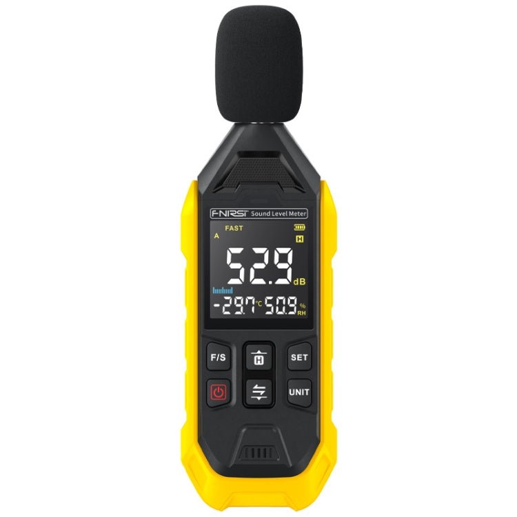 FNIRSI Noise Decibel Meter Home Volume Detector(Yellow) - British D'sire Main image