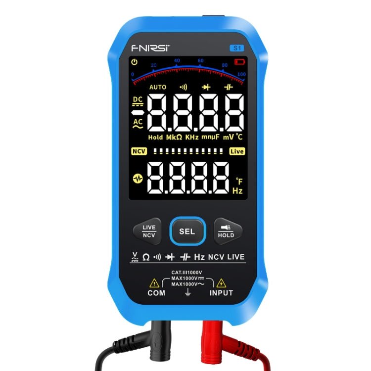 FNIRSI S1 Digital High Precision Fully Automatic Digital Multimeter(Blue) - British D'sire Main image