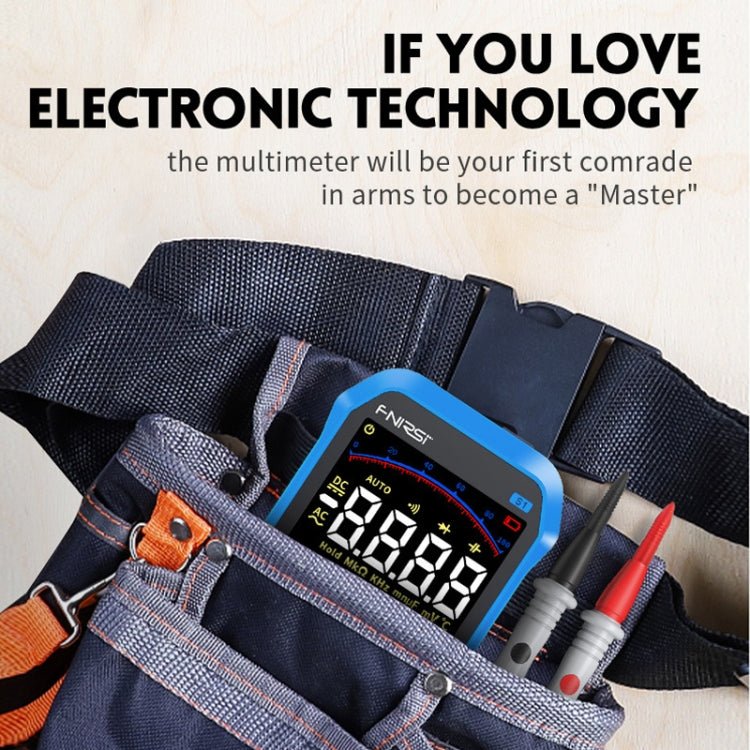 FNIRSI S1 Digital High Precision Fully Automatic Digital Multimeter(Blue) - British D'sire