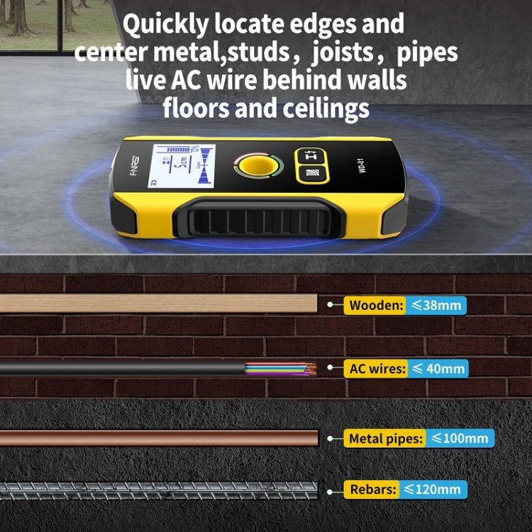 FNIRSI WD - 01 Multifunctional Load - Bearing Wall Wire Metal Detector Dark Line Scanner - British D'sire