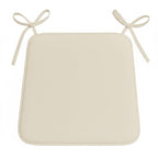 Foam Seat Pad with Ties Comfortable Chair Cushion for Dining, Kitchen Garden Seating - Beige - British D'sire