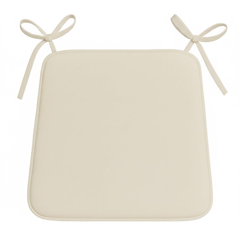 Foam Seat Pad with Ties Comfortable Chair Cushion for Dining, Kitchen Garden Seating - Beige - British D'sire