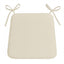 Foam Seat Pad with Ties Comfortable Chair Cushion for Dining, Kitchen Garden Seating - Beige - British D'sire