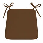 Foam Seat Pad with Ties Comfortable Chair Cushion for Dining, Kitchen Garden Seating - Beige - British D'sire