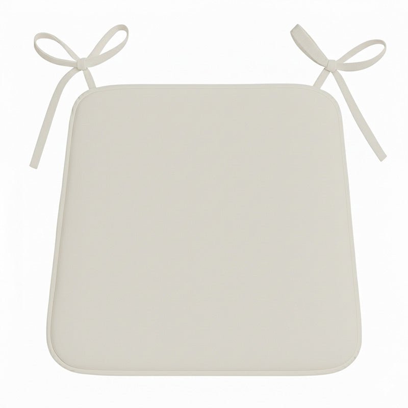 Foam Seat Pad with Ties Comfortable Chair Cushion for Dining, Kitchen Garden Seating - Beige - British D'sire