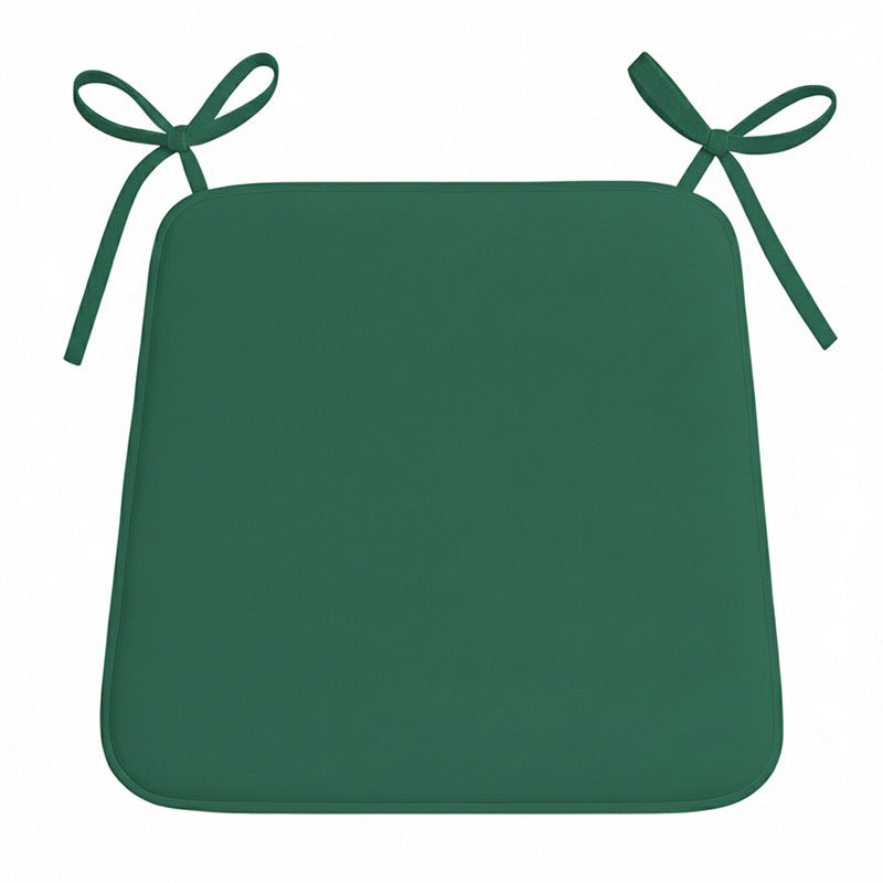 Foam Seat Pad with Ties Comfortable Chair Cushion for Dining, Kitchen Garden Seating - Black - British D'sire