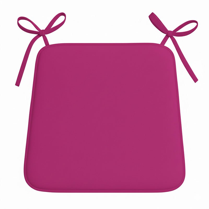 Foam Seat Pad with Ties Comfortable Chair Cushion for Dining, Kitchen Garden Seating - Chocolate - British D'sire