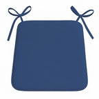 Foam Seat Pad with Ties Comfortable Chair Cushion for Dining, Kitchen Garden Seating - Chocolate - British D'sire