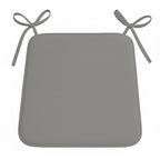 Foam Seat Pad with Ties Comfortable Chair Cushion for Dining, Kitchen Garden Seating - Chocolate - British D'sire