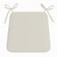 Foam Seat Pad with Ties Comfortable Chair Cushion for Dining, Kitchen Garden Seating - Cream - British D'sire