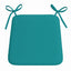Foam Seat Pad with Ties Comfortable Chair Cushion for Dining, Kitchen Garden Seating - Teal - British D'sire