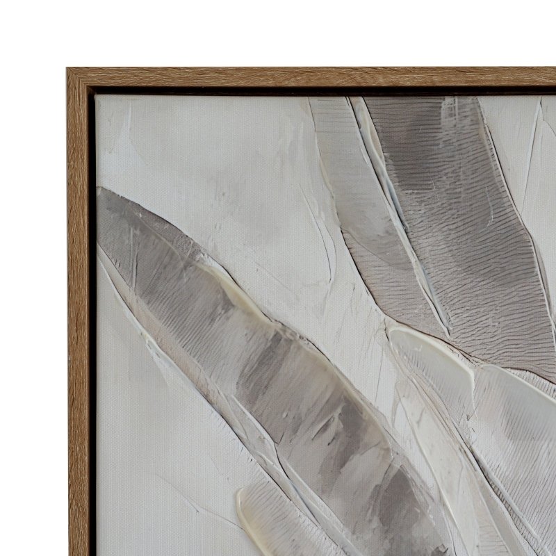 Folira Hand Painted Canvas In Frame - Wall Art & Signs - British D'sire