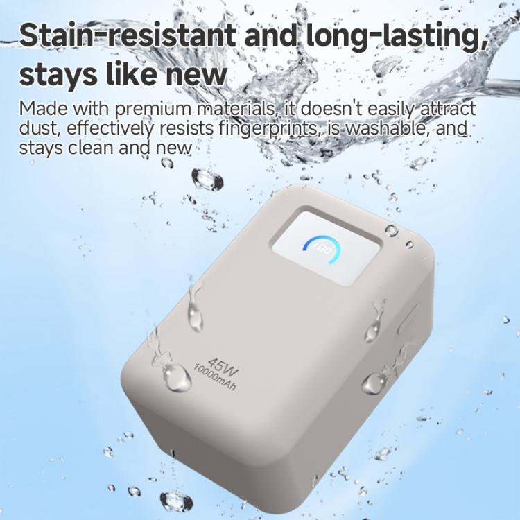 For Anker Nano 45W 10000mAh Power Bank Silicone Protective Case(Grey) - British D'sire