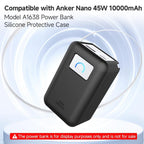 For Anker Nano 45W 10000mAh Power Bank Silicone Protective Case(Grey) - British D'sire