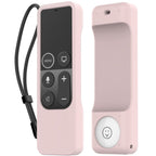 For Apple TV HD / 4K+AirTag AhaStyle PT157 Remote Control Tracker 2 In 1 Silicone Protective Cover(Pink) - British D'sire
