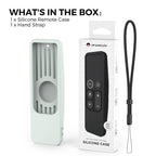 For Apple TV HD / 4K+AirTag AhaStyle PT175 Remote Control Tracker 2 In 1 Silicone Protective Cover(Luminous Green) - British D'sire