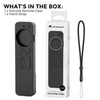 For Apple TV Siri Remote 2/3 AhaStyle PT165 Remote Controller Silicone Protective Case(Black) - British D'sire