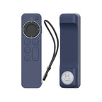 For Apple TV Siri Remote 2/3 AhaStyle PT165 Remote Controller Silicone Protective Case(Blue) - British D'sire