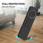 For Apple TV Siri Remote 2/3 AhaStyle PT165 Remote Controller Silicone Protective Case(Blue) - British D'sire