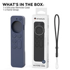For Apple TV Siri Remote 2/3 AhaStyle PT165 Remote Controller Silicone Protective Case(Blue) - British D'sire