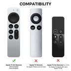 For Apple TV Siri Remote 2/3 AhaStyle PT165 Remote Controller Silicone Protective Case(Blue) - British D'sire