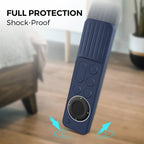 For Apple TV Siri Remote 2/3 AhaStyle PT166 Remote Controller Silicone Protective Case Striped Non - Slip Anti - Drop Cover(Midnight Blue) - British D'sire