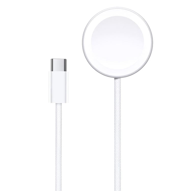 For Apple Watch Series xDfind Aluminum Alloy Shell Magnetic Wireless Watch Charger, Interface:Type-C(White) Secondary image