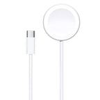 For Apple Watch Series xDfind Aluminum Alloy Shell Magnetic Wireless Watch Charger, Interface:Type - C(White) - British D'sire