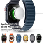 For Apple Watch Series xDfind Aluminum Alloy Shell Magnetic Wireless Watch Charger, Interface:Type - C(White) - British D'sire