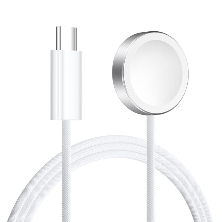 For Apple Watch Series xDfind Aluminum Alloy Shell Magnetic Wireless Watch Charger, Interface:Type - C(White) - British D'sire Main image