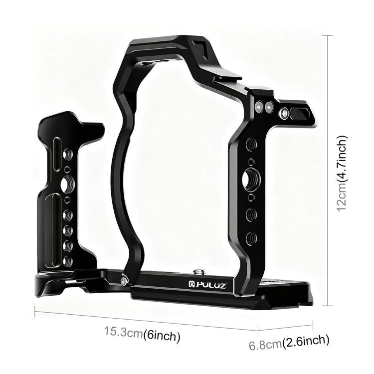 For Canon EOS R6 III PULUZ Live Streaming Camera Cage Expansion Mount Frame (Black) Secondary image