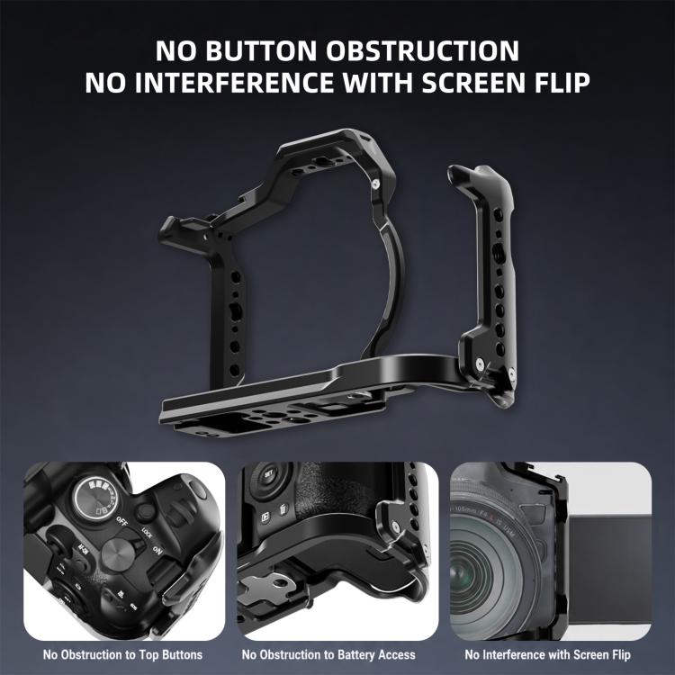 For Canon EOS R6 III PULUZ Live Streaming Camera Cage Expansion Mount Frame (Black) - British D'sire