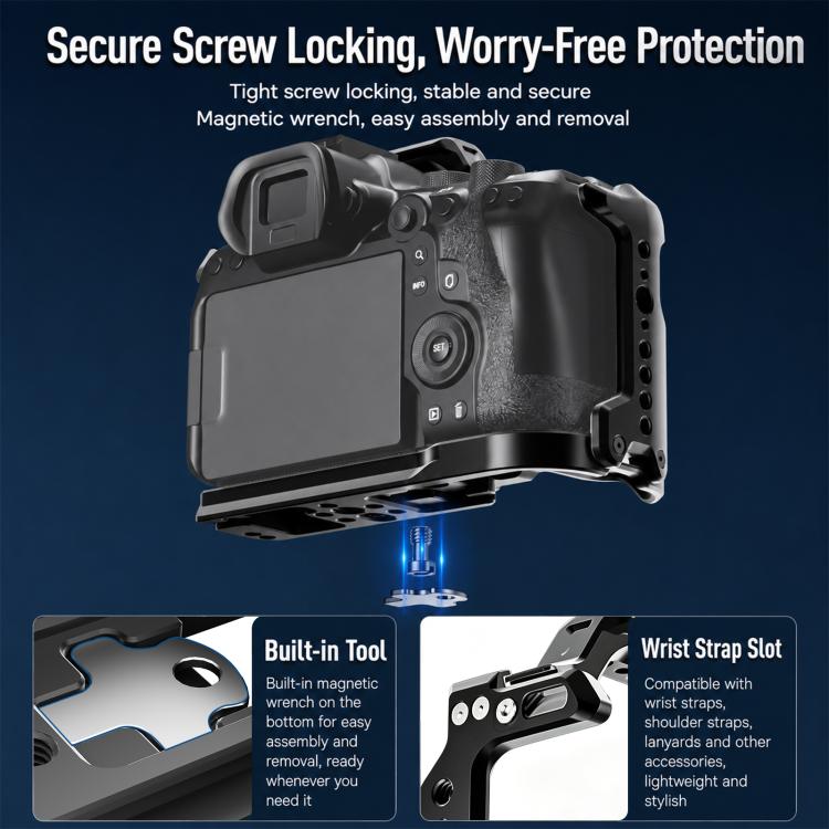 For Canon EOS R6 III PULUZ Live Streaming Camera Cage Expansion Mount Frame (Black) - British D'sire