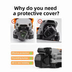 For DJI Air 3S BRDRC Lens Protective Cover Dustproof Anti-Knock Fixed Clip Gimbal Protector(Frosted Black) - British D'sire